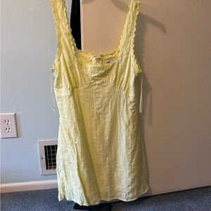 Princess Polly Light Yellow Lace Camisole